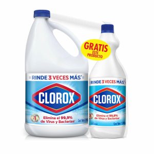Cloro Líquido Original Rinde 3 Veces Más CLOROX Pack X 2 Uds