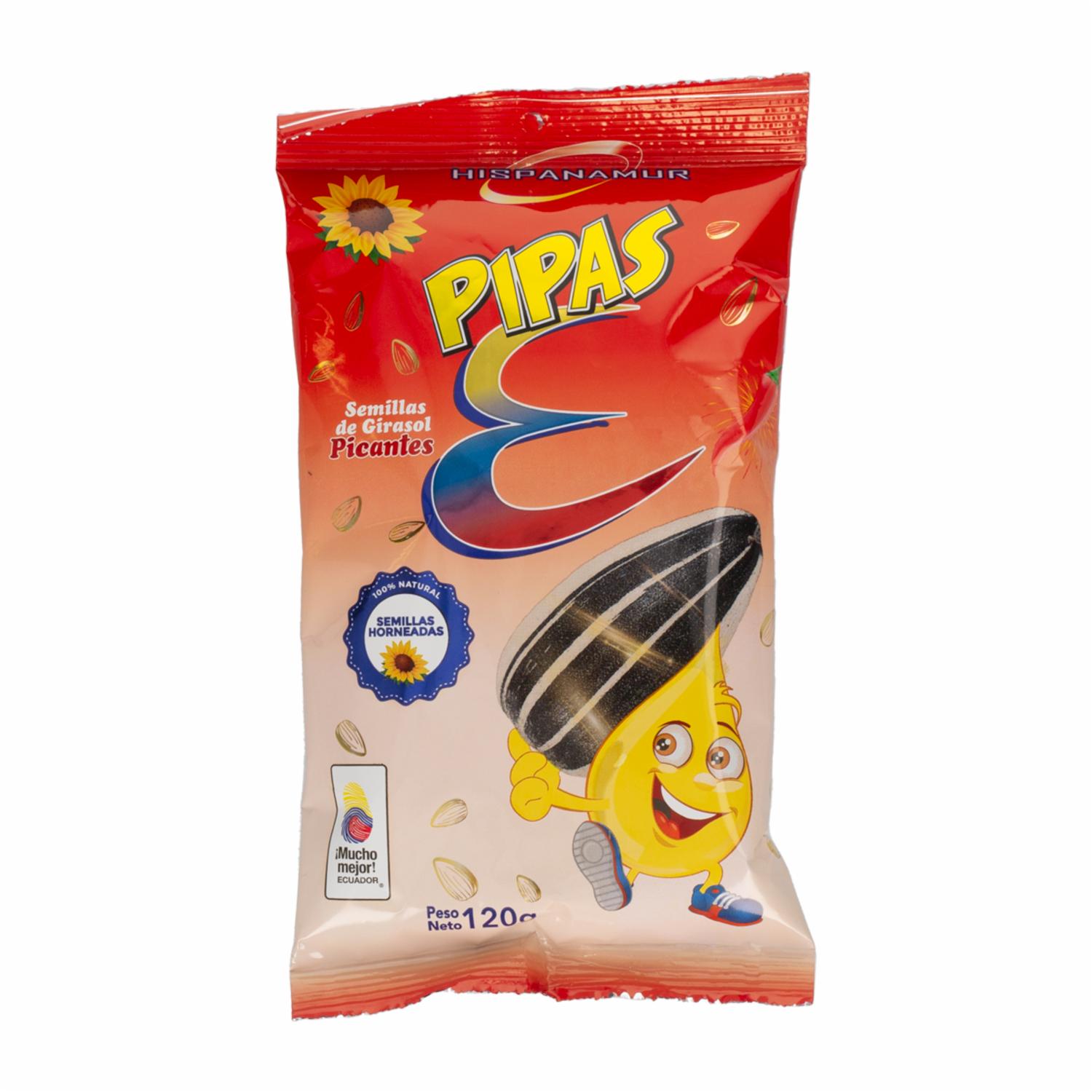 Semillas De Girasol Sabor Picantes PIPAS 120 G