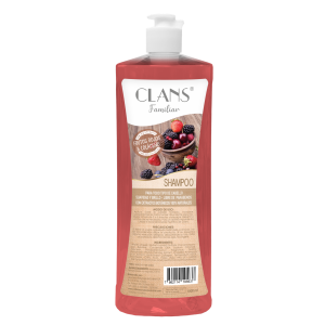 Shampoo De Cabello Frutos Rojos Y Colágeno CLANS 1000 Ml