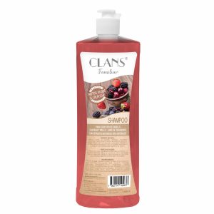 Shampoo De Cabello Frutos Rojos Y Colágeno CLANS 1000 Ml