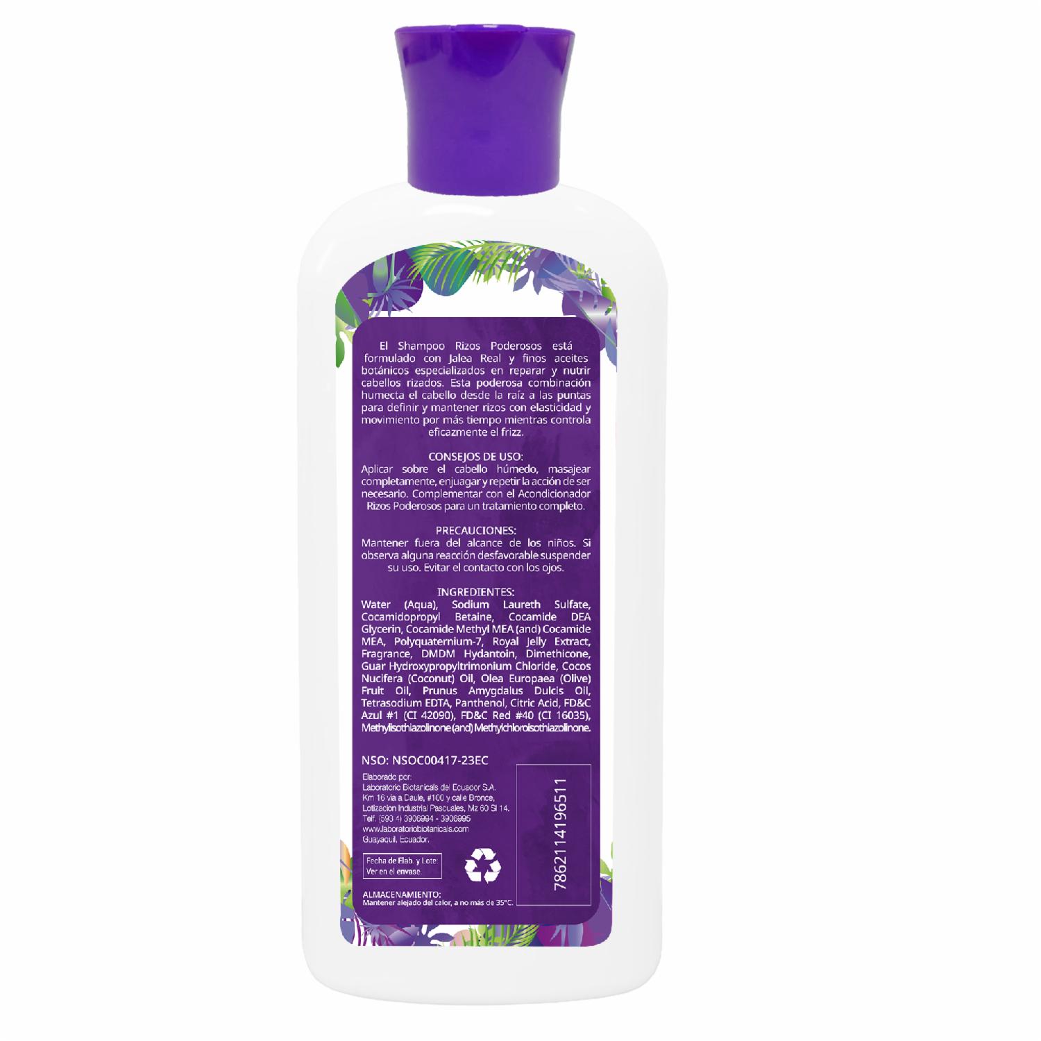 Shampoo De Cabello Rizos Poderosos CLANS 400 Ml - Image 2