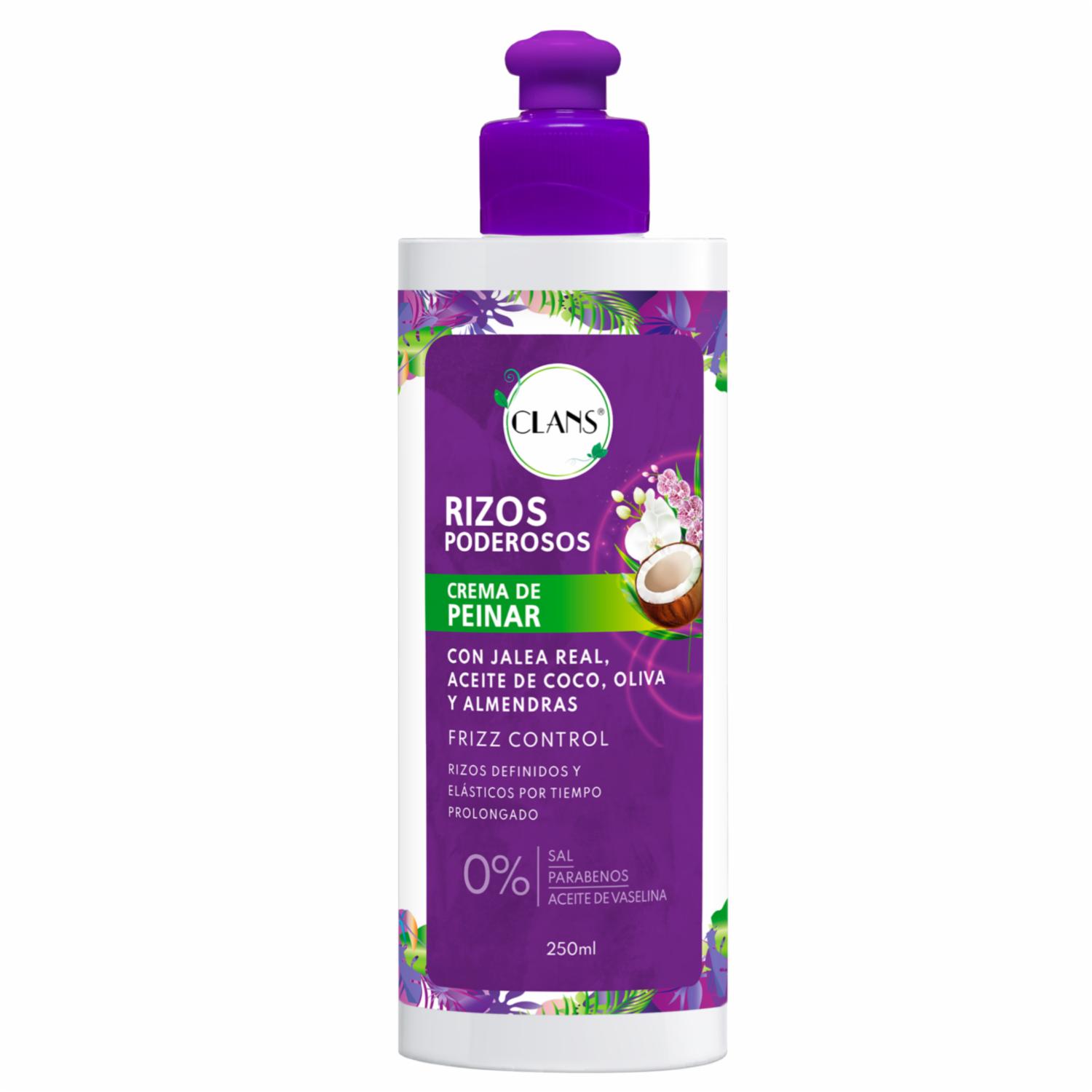 Crema De Peinar Rizos Poderosos CLANS 250 Ml