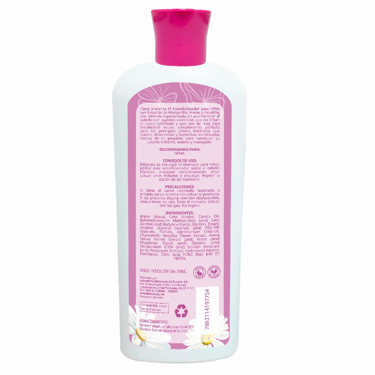 Acondicionador De Cabello Para niñas CLANS 400 Ml - Image 2