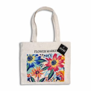 Tote Bag Subliminada Diseño Flowers Market CASAMIGA Unidad