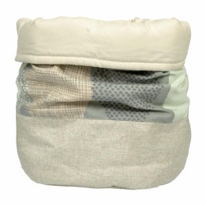 Cesto Bohemian Hojas Verde CASAMIGA 23X23 CM