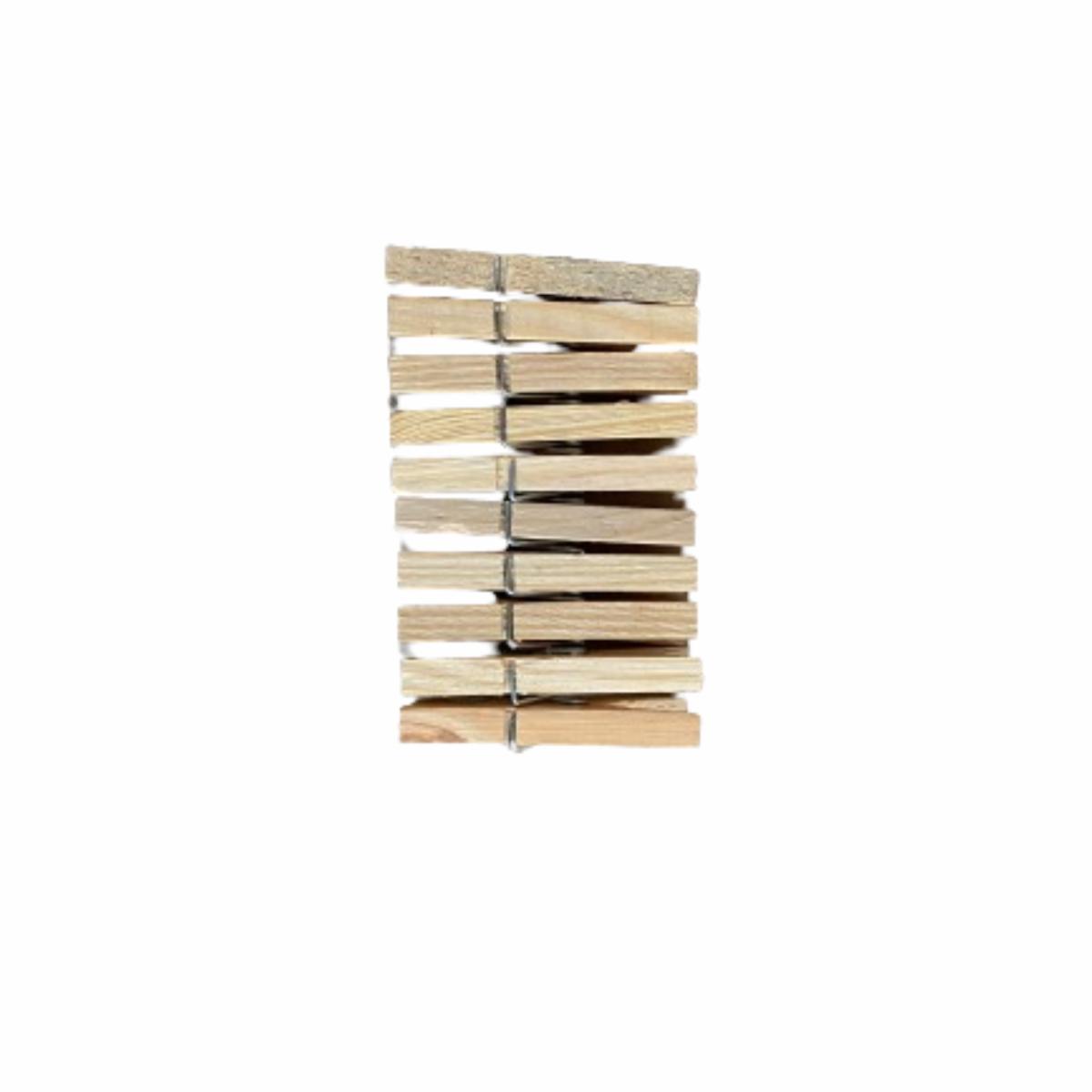 Pinzas Para Ropa De Madera EL REY DE LOS ANDES X 10 Uds