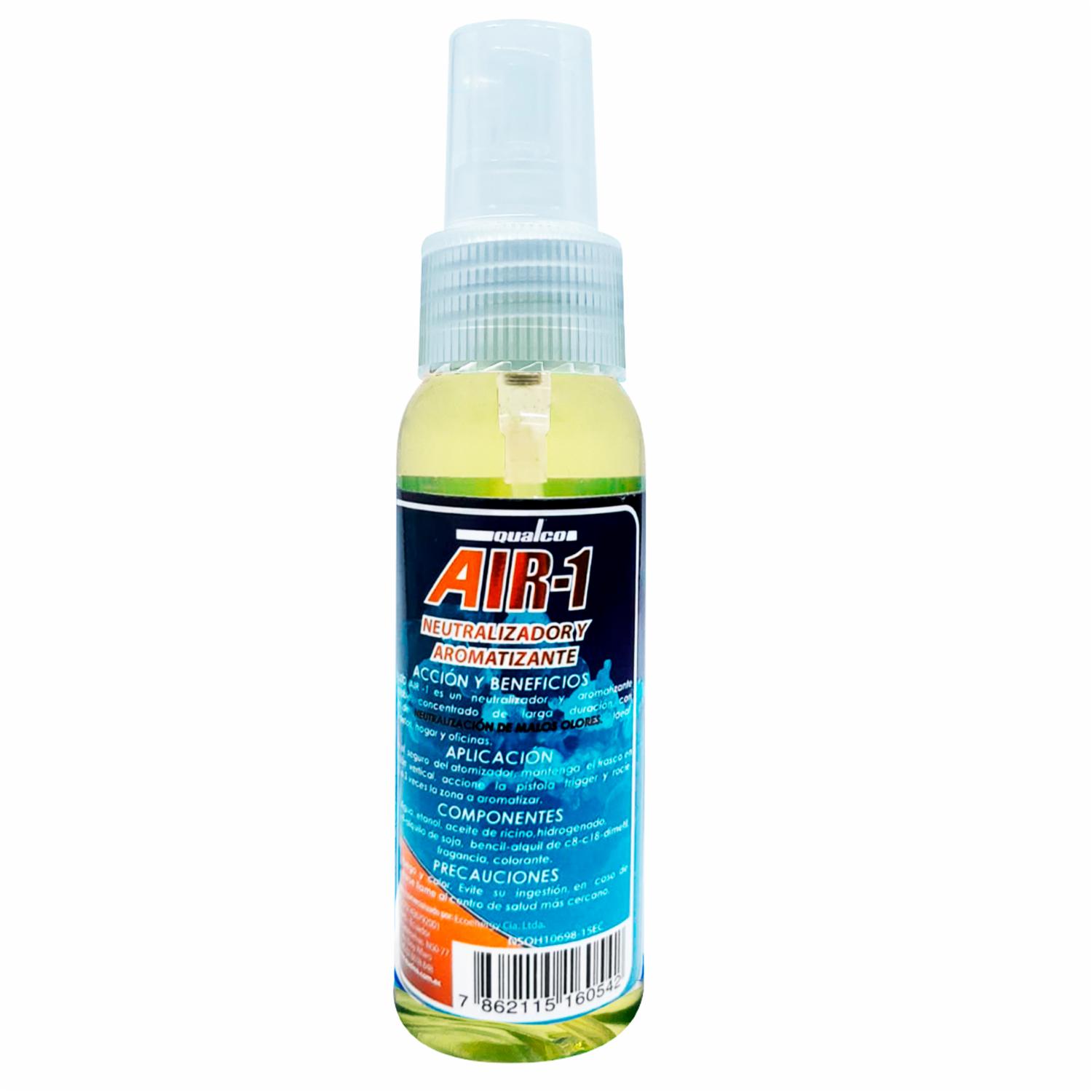 Ambiental Para Auto Air-1 Neutralizador Y Aromatizante Amaderado QUALCO 60 Ml - Image 2