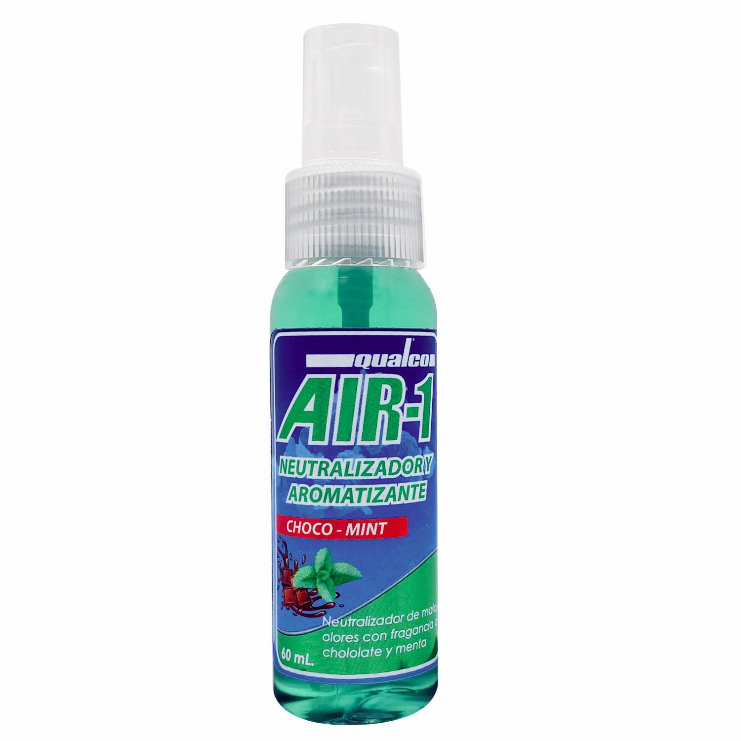 Ambiental Para Auto Air-1 Neutralizador Y Aromatizante Choco-Menta QUALCO 60 Ml