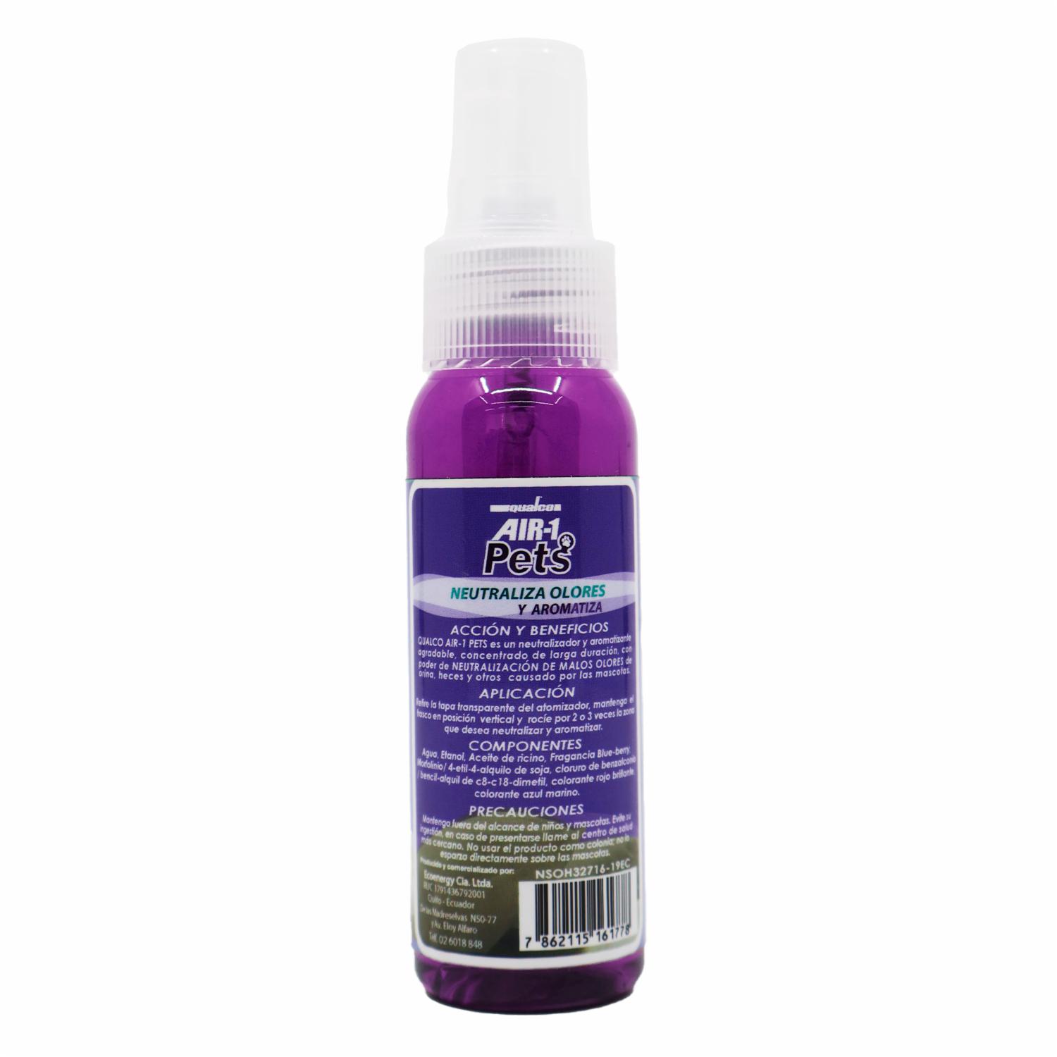 Neutralizador De Olores Air-1 Pets Blueberry QUALCO 60 Ml - Image 2