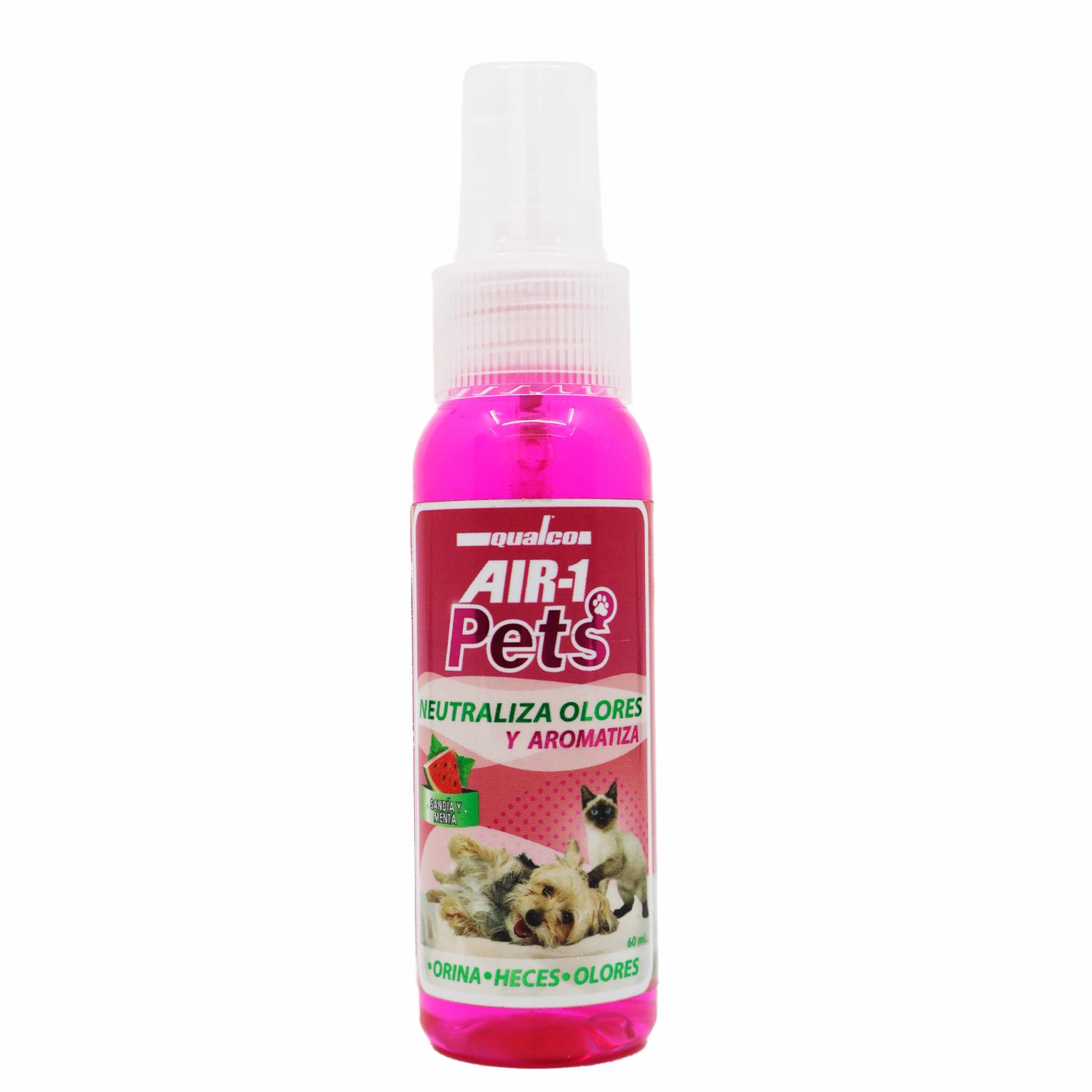 Neutralizador De Olores Air-1 Pets Sandía-Menta QUALCO 60 Ml
