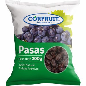 Pasas 100% Natural Calidad Premium CORFRUIT 200 G