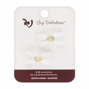 Vinchas De Cabello Lazo Mini Brillo SOY VALENTINAS X 2 Uds