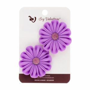 Vinchas De Cabello Flor Semiredonda SOY VALENTINAS X 2 Uds