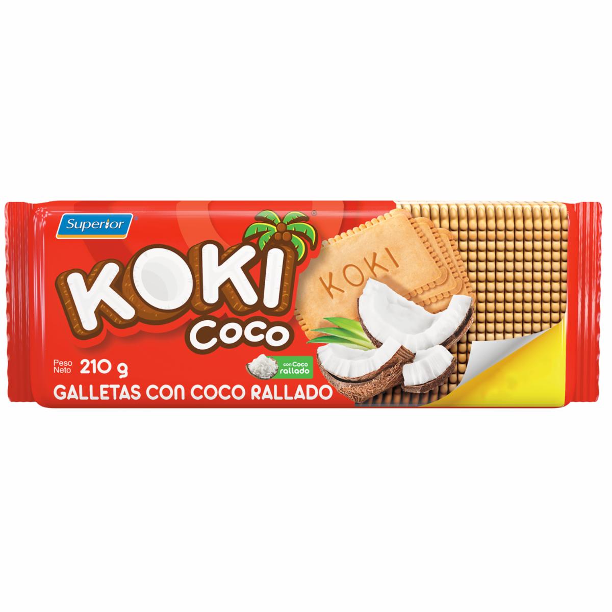 Galleta De Dulce Con Coco Rallado KOKI 210 G