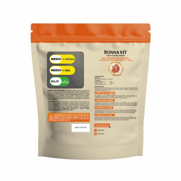 Galletas De Sal Con Quinua Ajonjolí Y Linaza BONNA VIT 180 G - Image 2