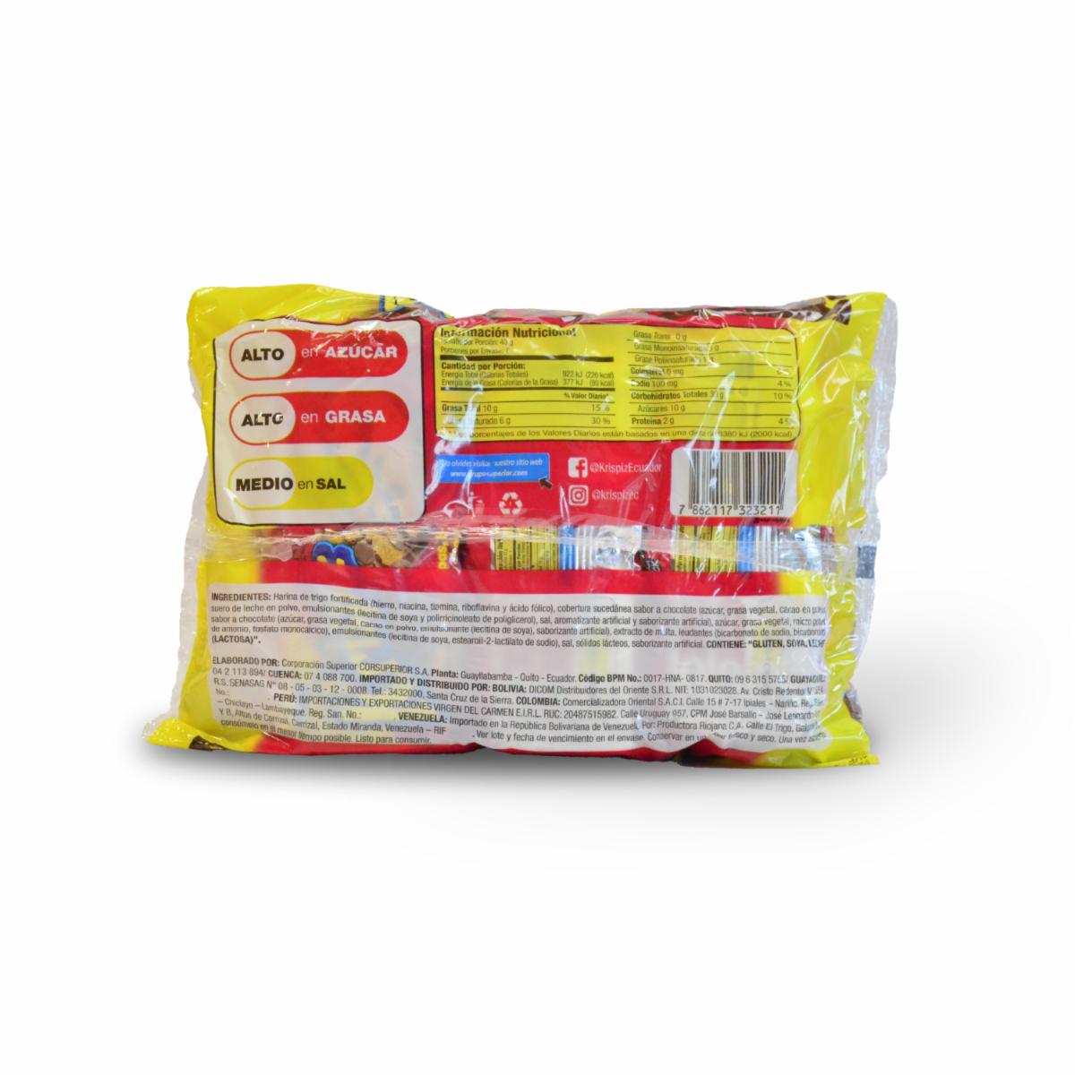 Galleta De Dulce Horneadas Con Chispas Y Base Glaseada De Chocolate KRISPIZ 258 G - Image 3