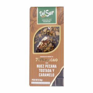 Chocolate Con Nueces Pecanas Y Caramelo DEL SUR 50 G