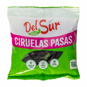 Ciruelas Pasas Libre De Azúcar DEL SUR 150 G