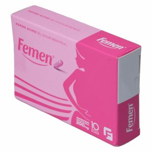 Analgésico En Cápsulas FEMEN 10 Uds