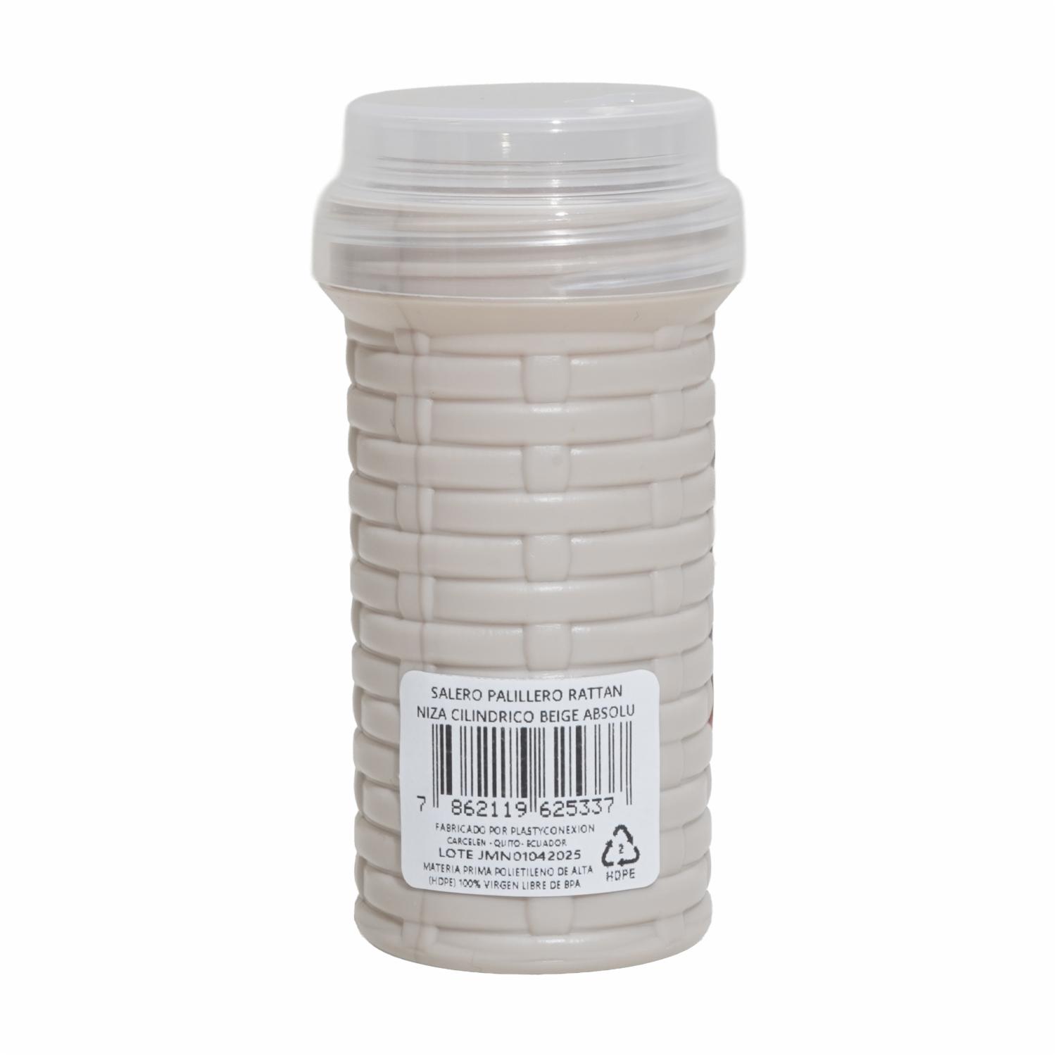 Salsero Cilíndrico Beige Absolu SR. PLÁSTYKO 10 X 4 Cm - Image 2