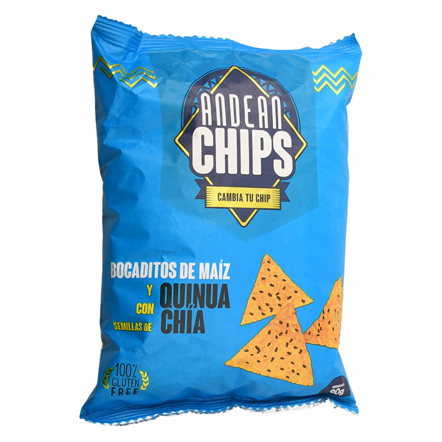 Bocaditos De Quinua Y Chía ANDEANCHIP 90 G