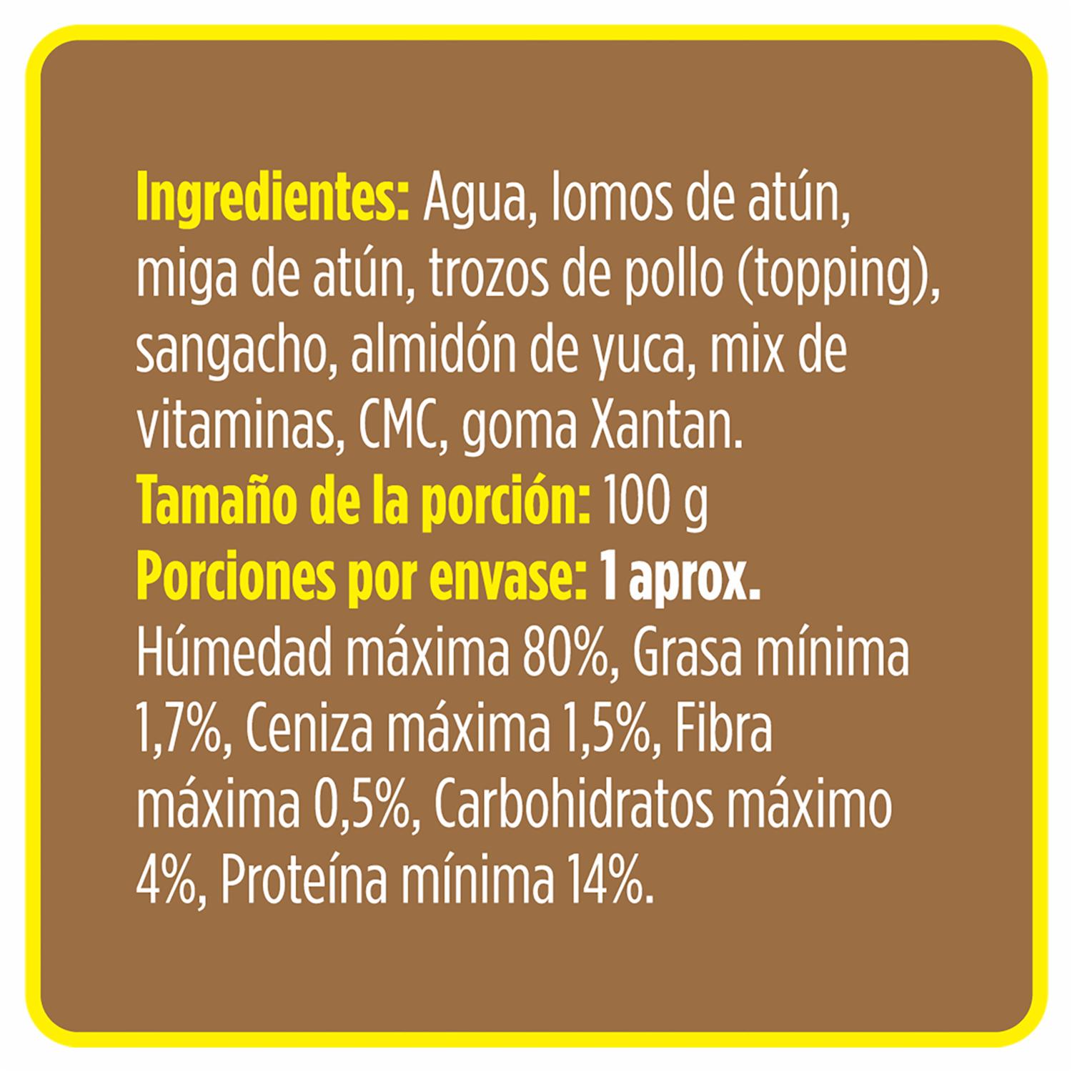 Alimento Húmedo Para Gatos De Atún Con Pollo PURE NATURE 85 G - Image 2