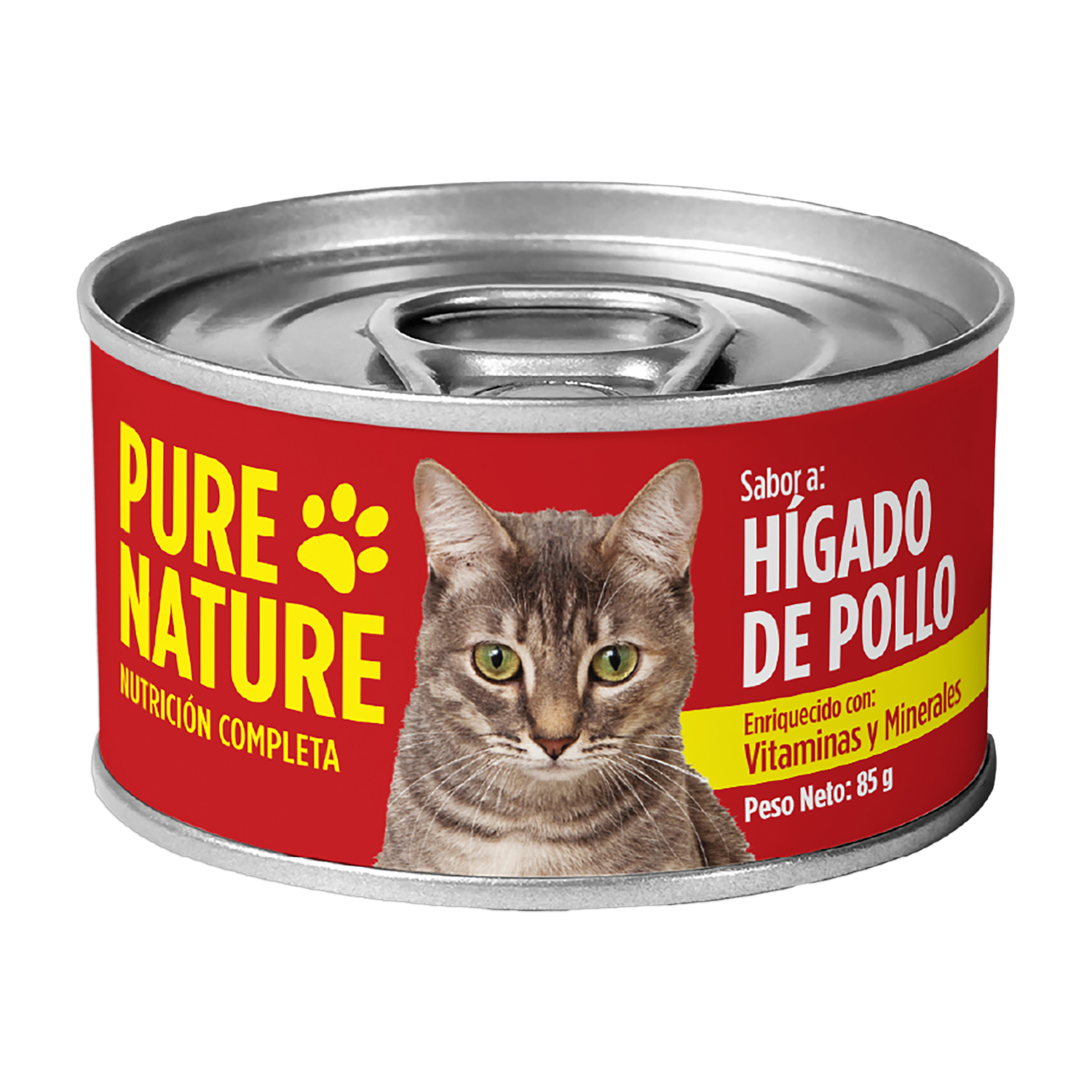 Alimento Húmedo Para Gatos De Hígado Pollo PURE NATURE 85 G - Image 2