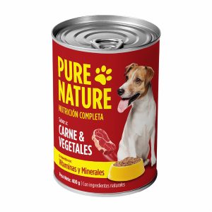 Alimento Húmedo Para Perros Perro Carne Con Vegetales PURE NATURE 400 G