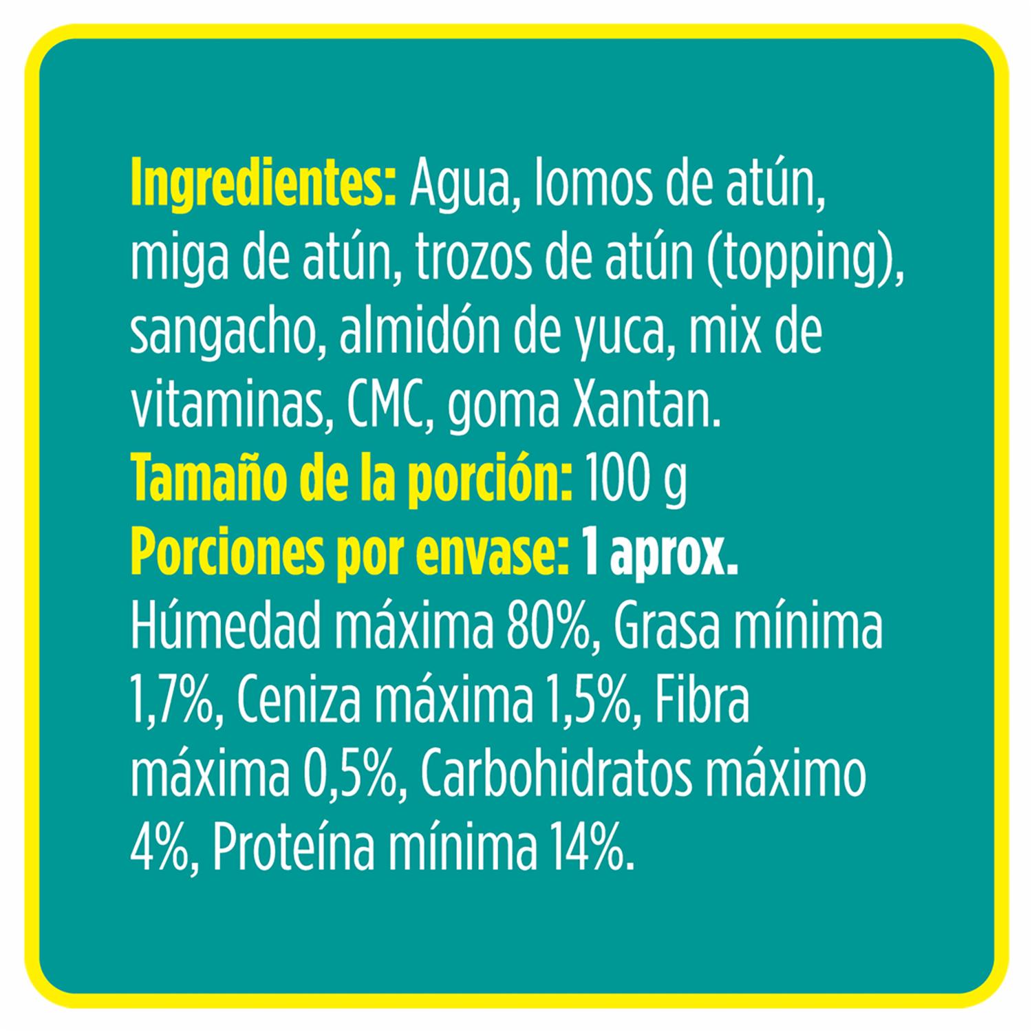 Alimento Húmedo Para Gatos De Atún PURE NATURE 85 G - Image 2