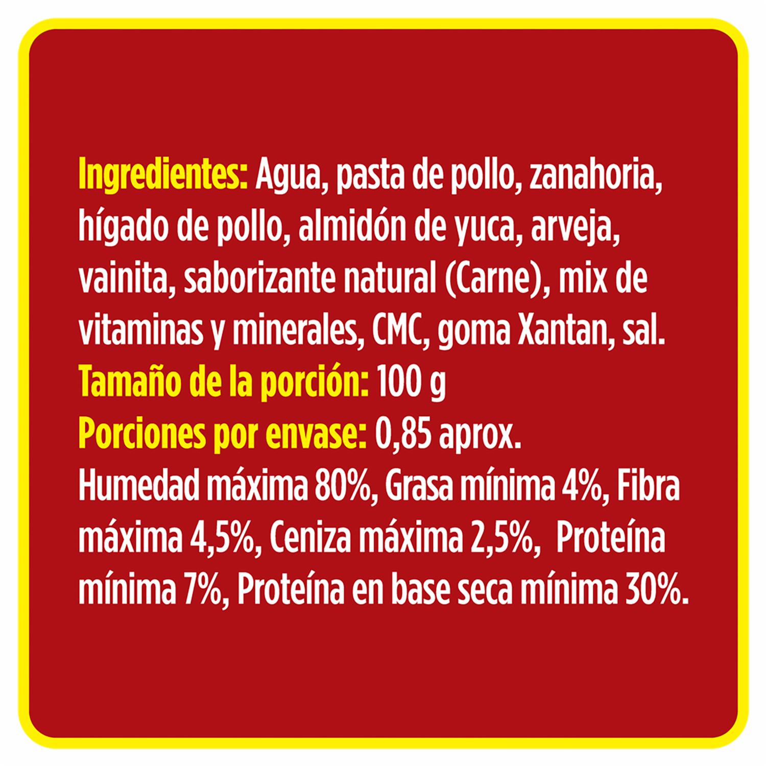 Alimento Húmedo Para Perros Carne Con Vegetales PURE NATURE 85 G - Image 2