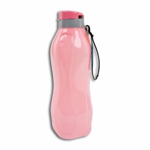 Tomatodo Squeeze Rosa Con Cordón PLASTIC HOUSE 600 Ml