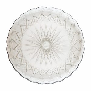 Bandeja Para Servir Circular Con Diseño Humo PLASTIC HOUSE Unidad