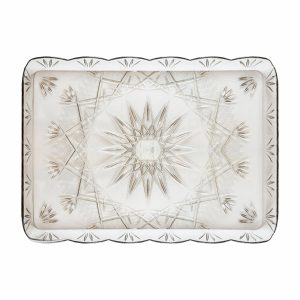 Bandeja Para Servir Rectangular Con Diseño Humo PLASTIC HOUSE Unidad