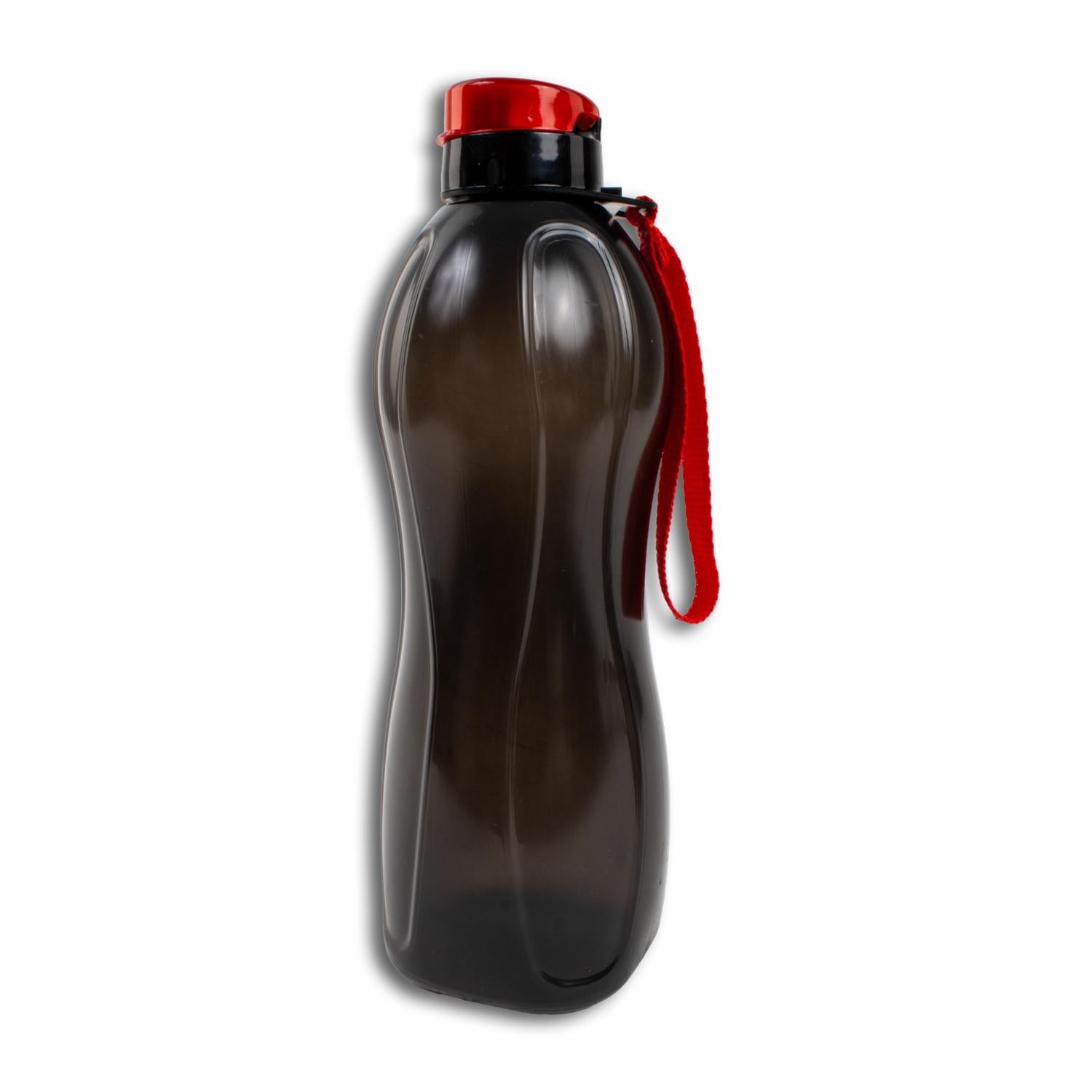Tomatodo Squeeze Negro Con Cordón PLASTIC HOUSE 900 Ml