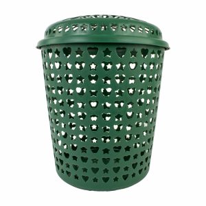 Cesto Con Tapa Color Surtido PLASTIC HOUSE Mediano