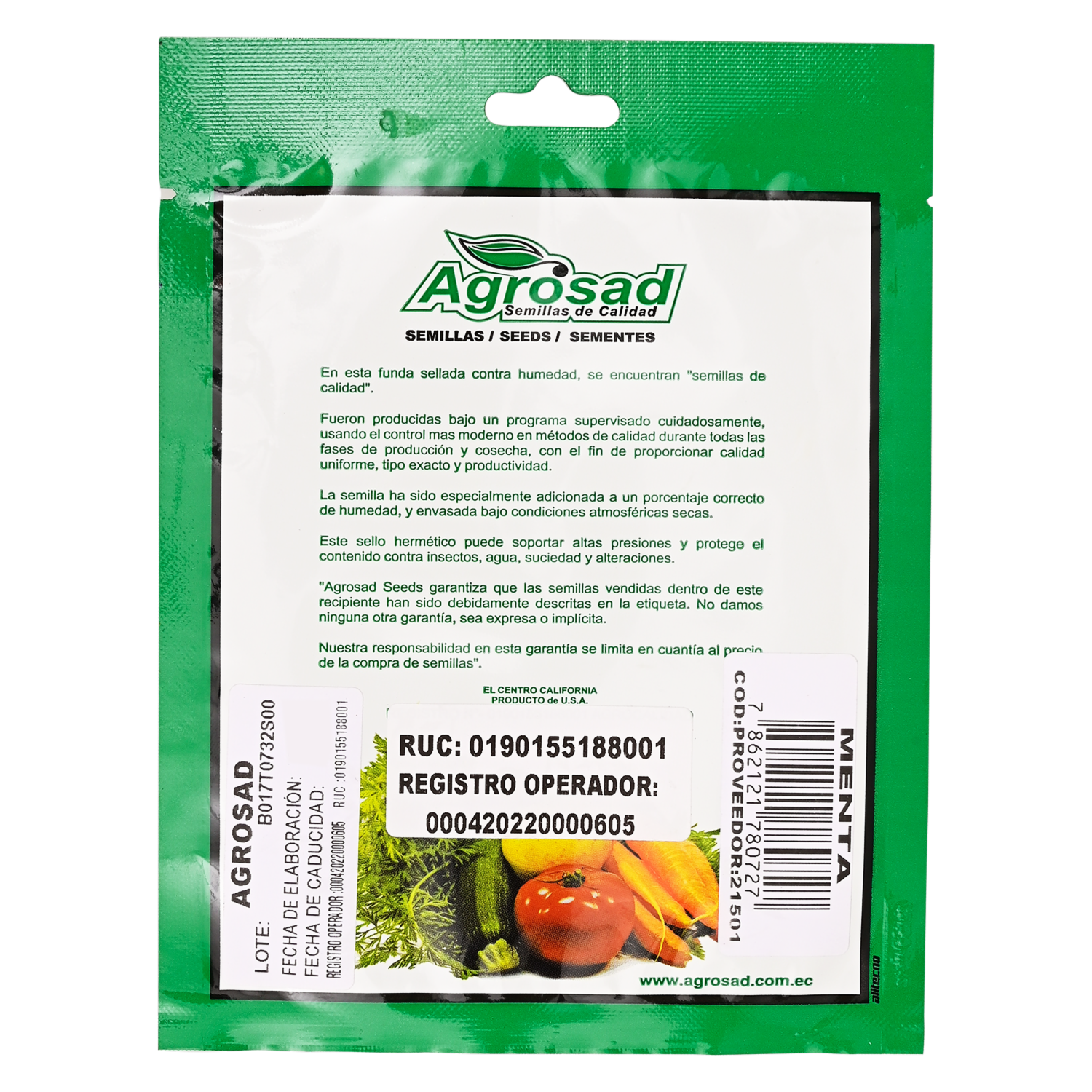 Semillas De Menta AGROSAD 0.03 g - Image 2