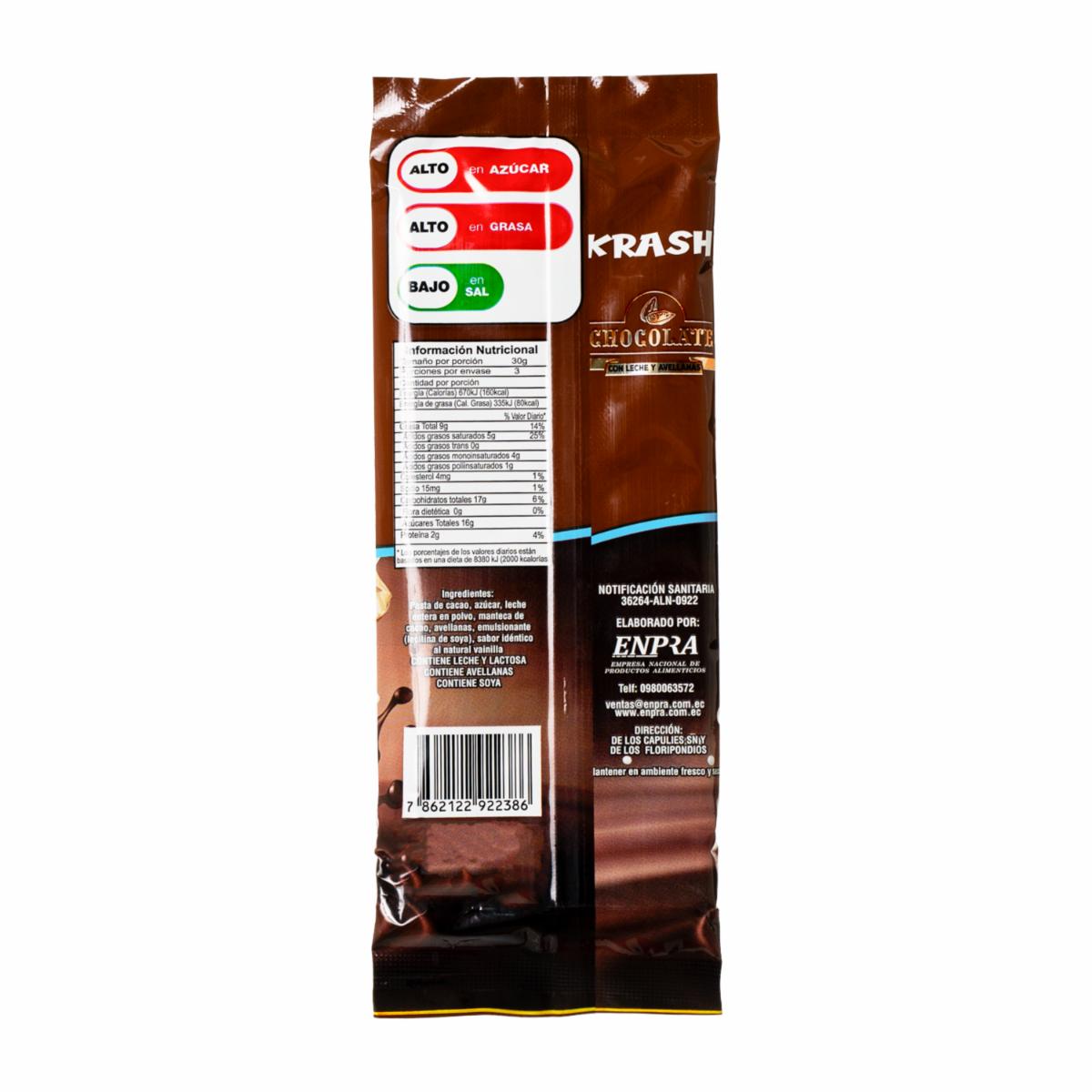Chocolate Con Leche Y Avellana KRASH 100 G - Image 3