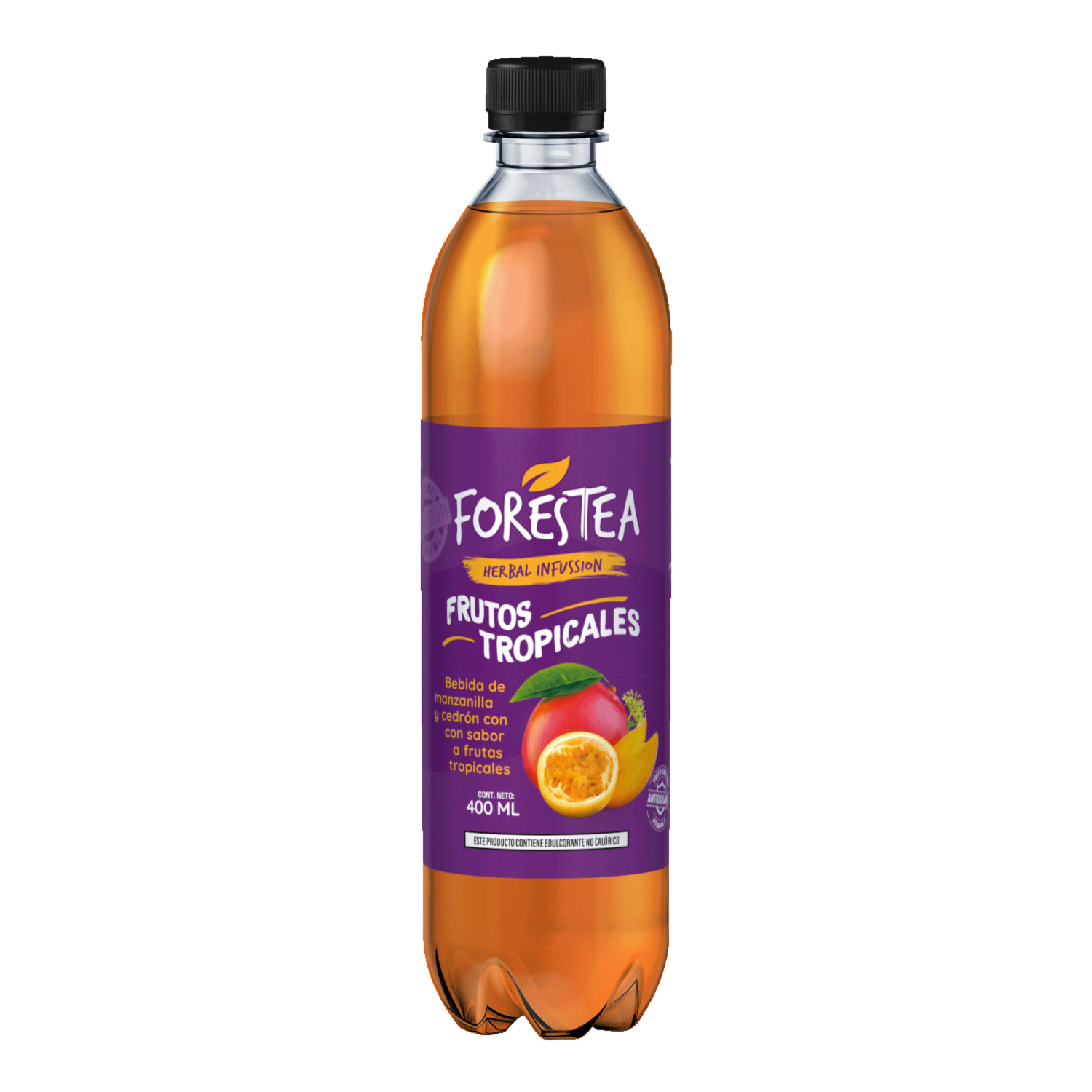 Bebida Herbal Frutos Tropicales Con Manzanilla Y Cedrón FORESTEA 400 Ml - Image 2