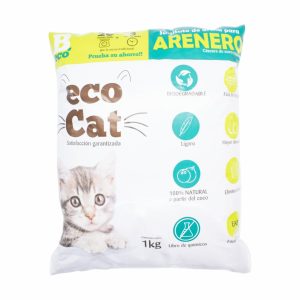 Arena Para Gatos De Coco ECO CAT 1 KG