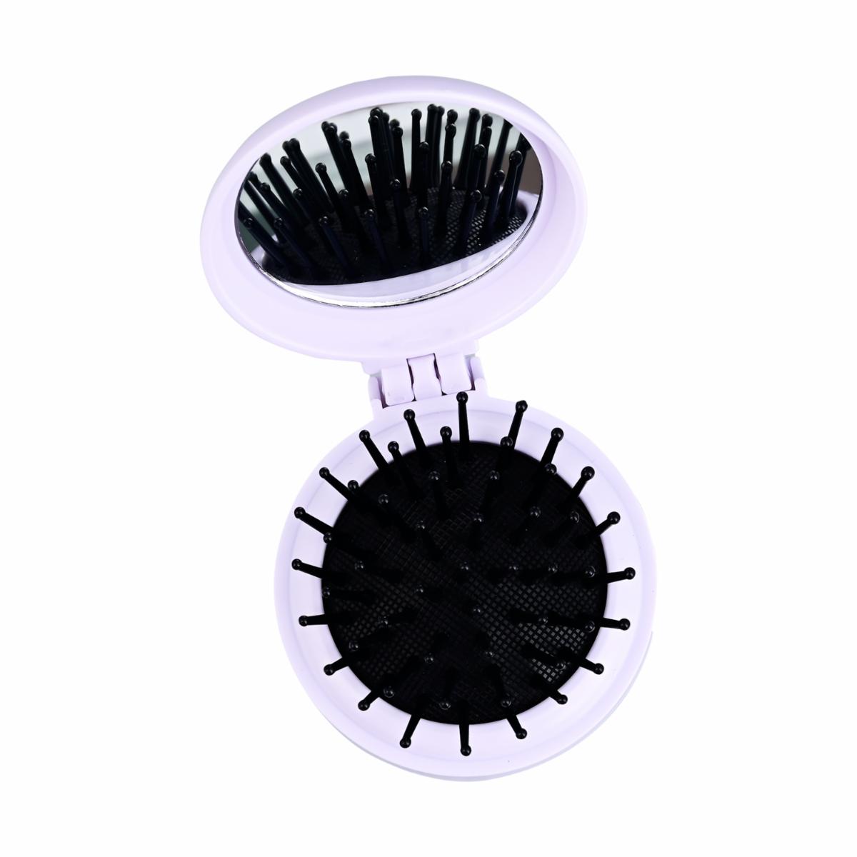 Cepillo De Cabello Con Espejo AQUALIFE Plegable