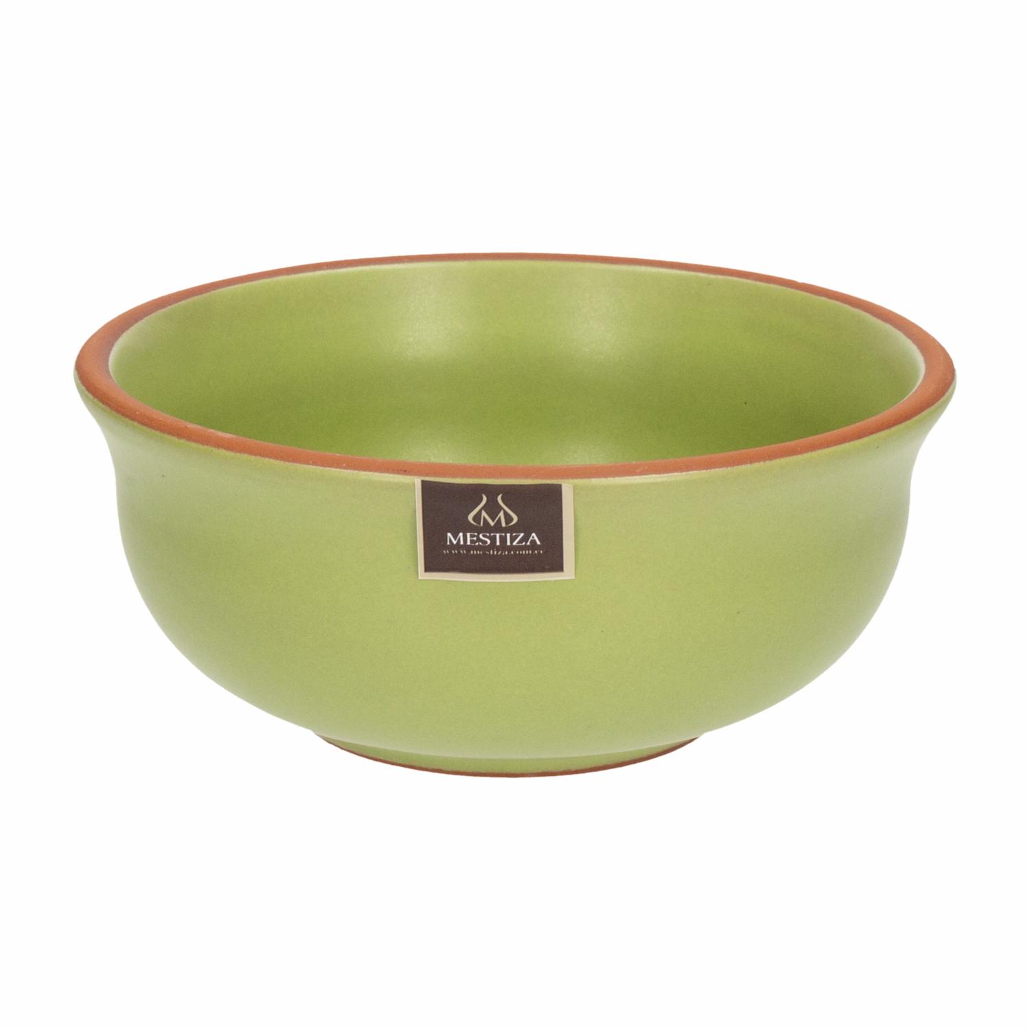 Bowl Alfarero Color Oliva Mate MESTIZA Unidad