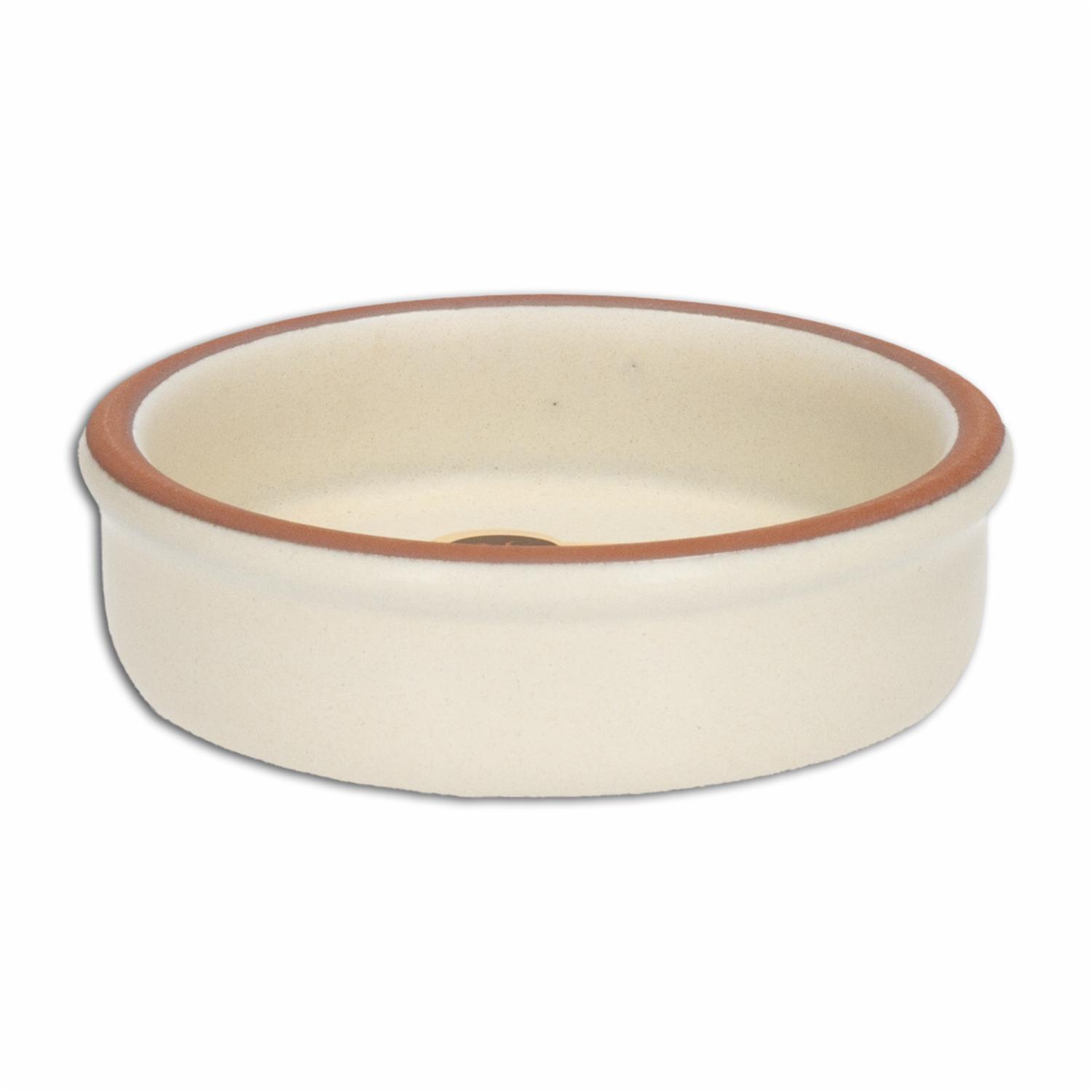 Cazuela Sin Asa Color Crema Mate MESTIZA Unidad