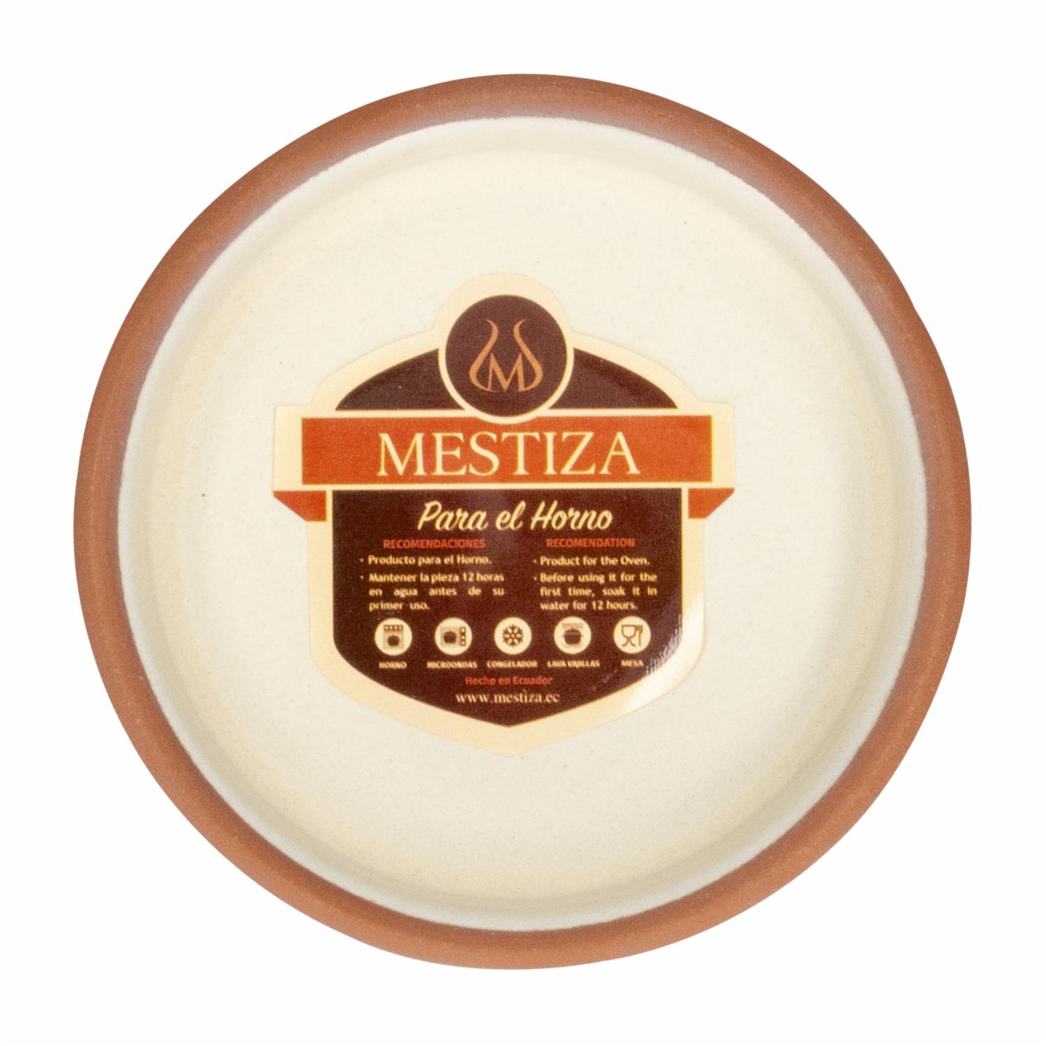 Cazuela Sin Asa Color Crema Mate MESTIZA Unidad - Image 2