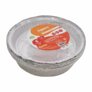 Envase De Aluminio Redondo Con Tapa GOLDERY X 6 Uds