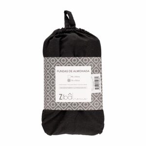 Funda De Almohada Negra ZIBA HOME 70 X 50 Cm