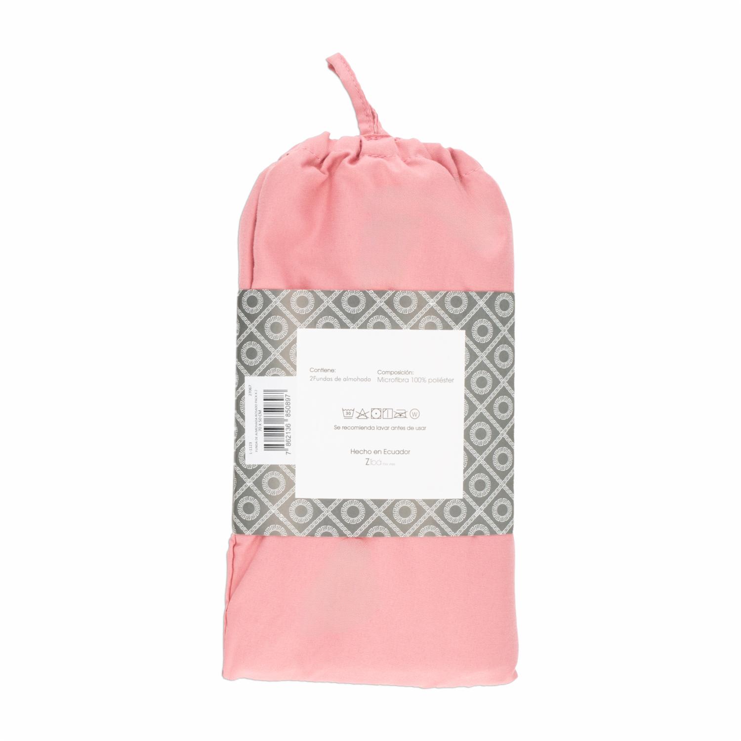 Funda De Almohada Rosado ZIBA HOME 70 X 50 Cm - Image 2