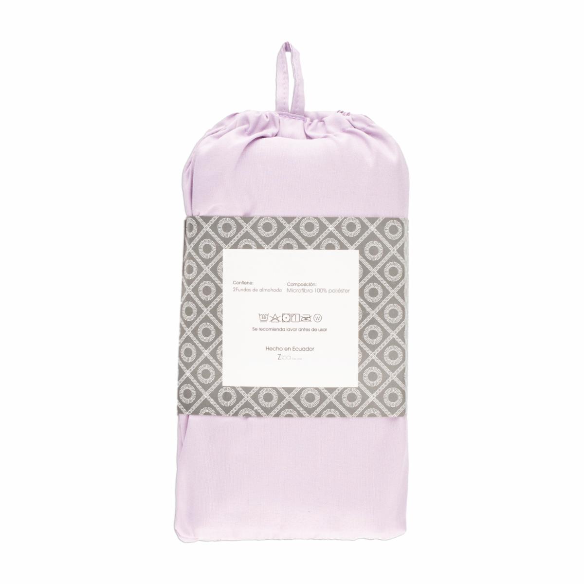 Funda De Almohada Lila ZIBA HOME 70 X 50 Cm - Image 2