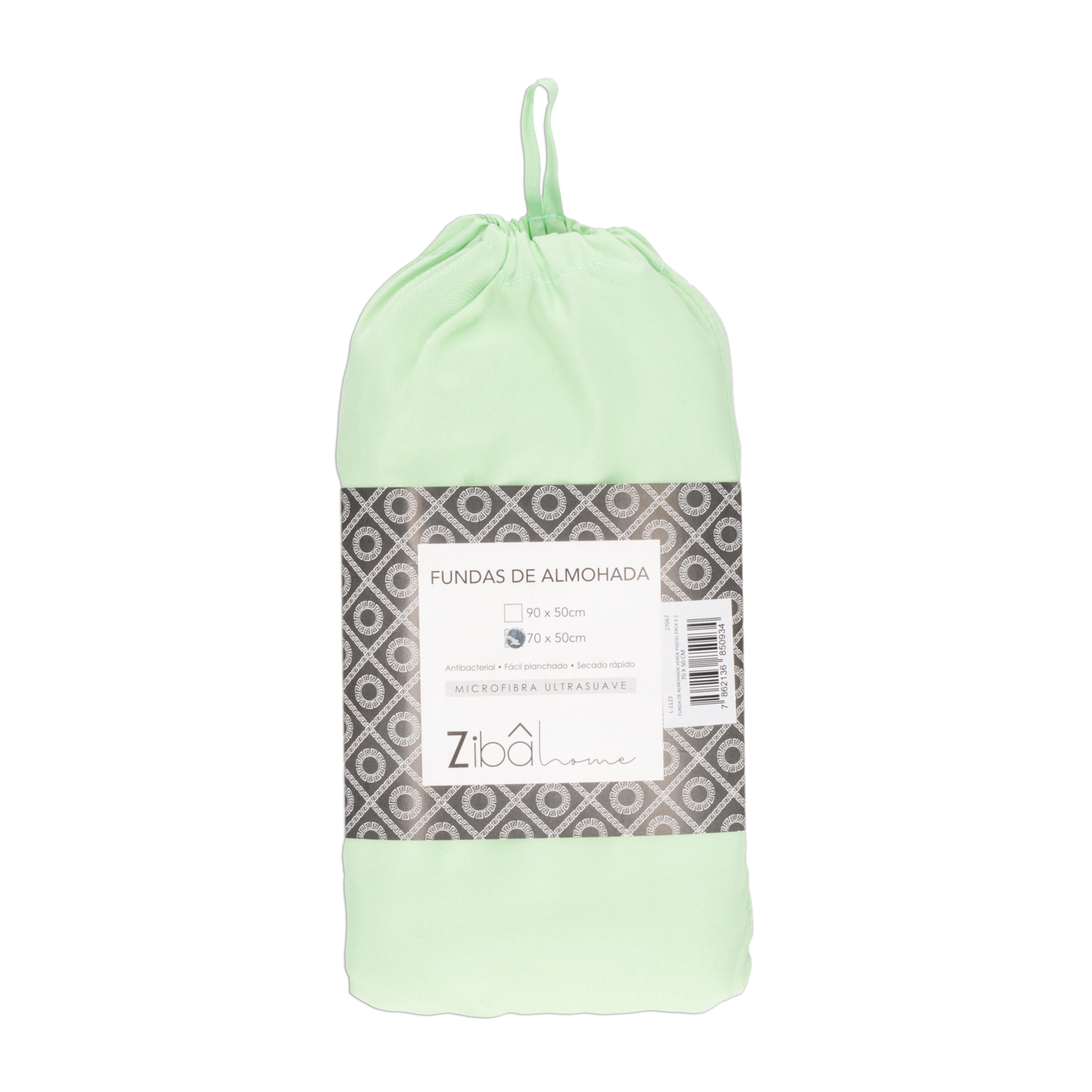 Funda De Almohada Verde Pastel ZIBA HOME 70 X 50 Cm