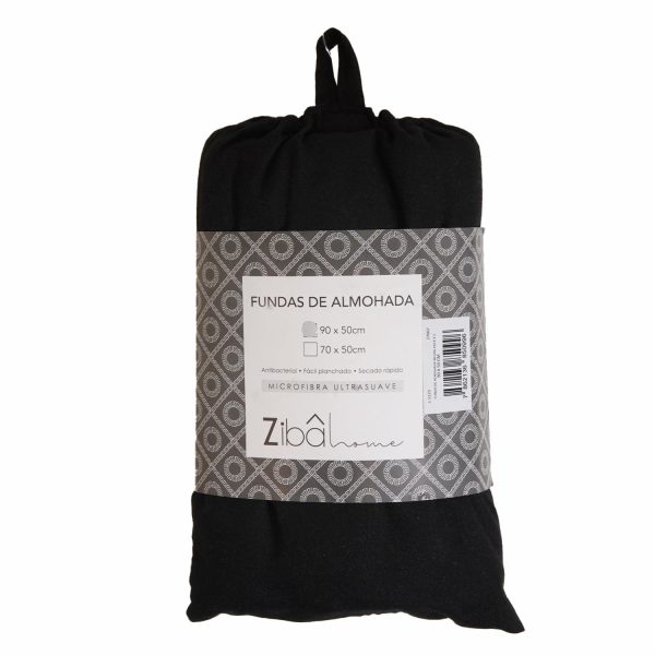 Funda De Almohada Negra ZIBA HOME