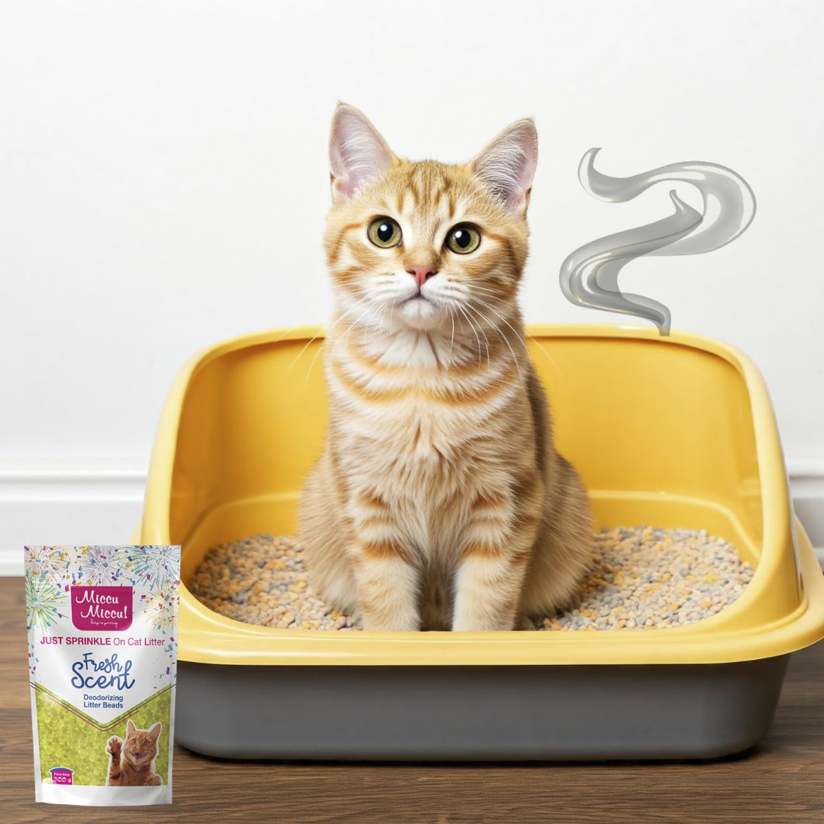 Arena Para Gatos Sprinkles Fragancia Limón MICCU 300 G - Image 3